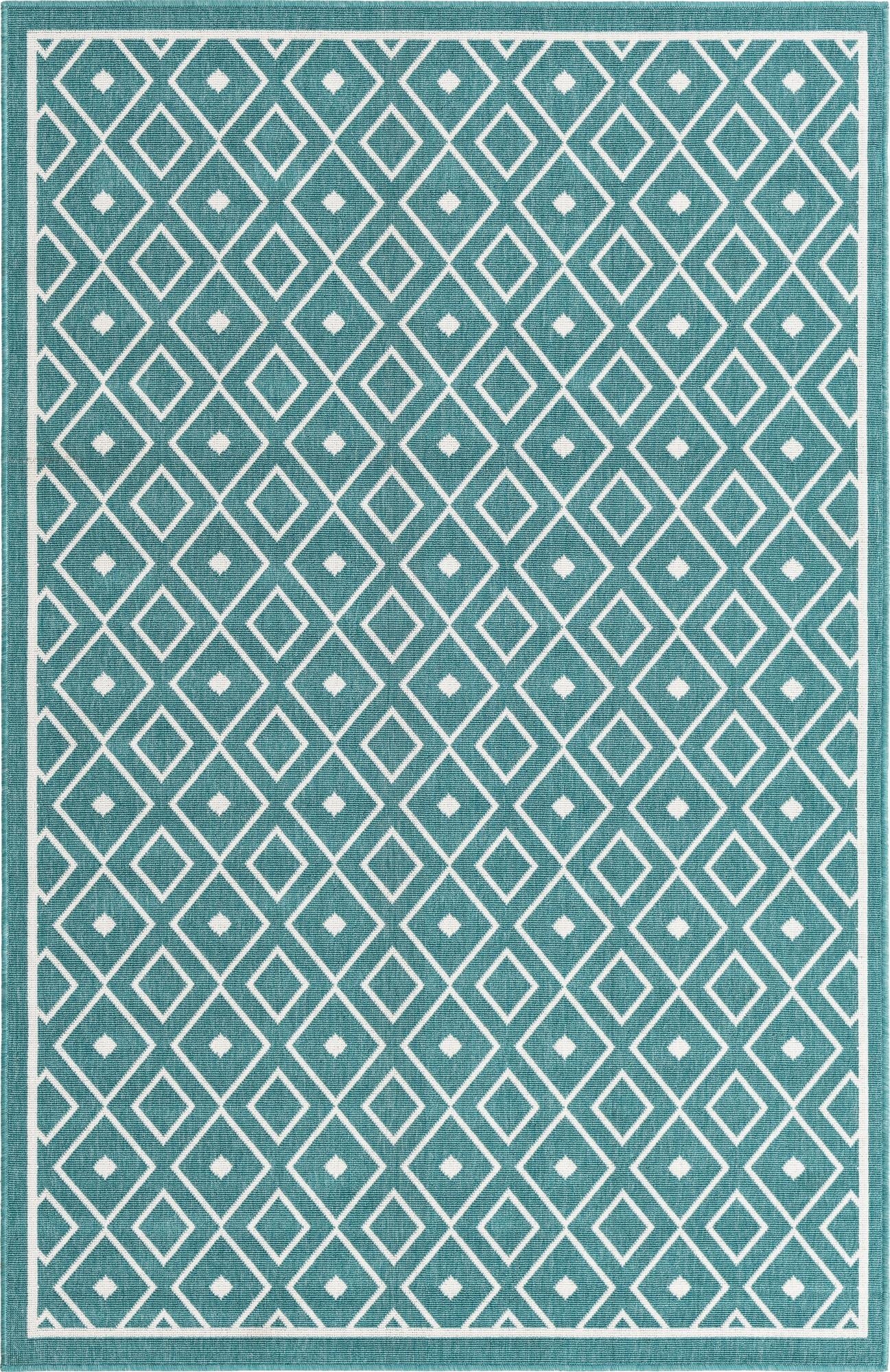  1' 3 x 1' 3  Washable Lattice Indoor / Outdoor Sample Rug
