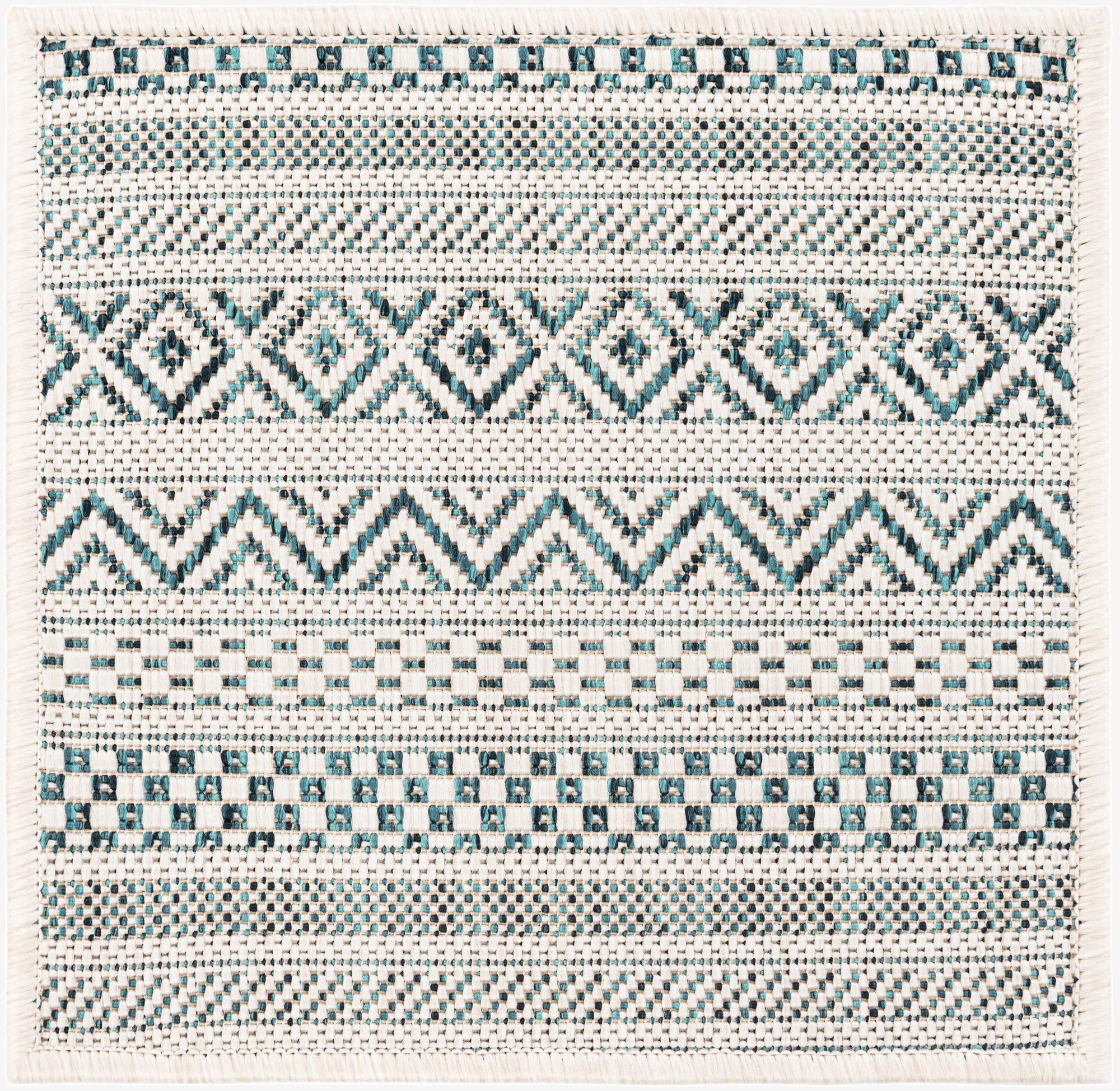  1' 4 x 1' 4  Washable Ribbon Indoor / Outdoor Sample Rug