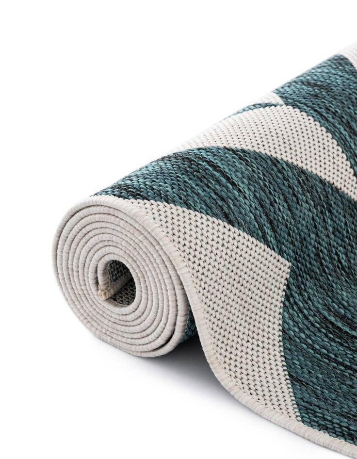 Detail image of  7' 10 x 7' 10  Washable Jill Zarin Napa Indoor / Outdoor Square Rug