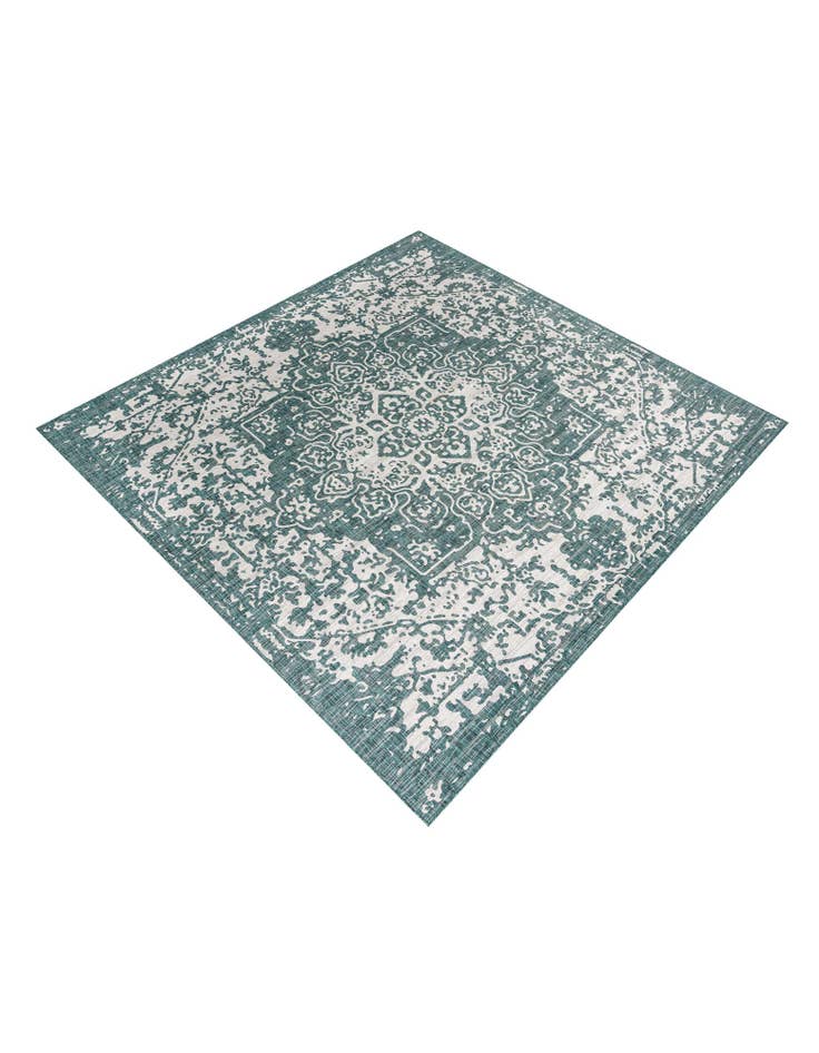 Detail image of  13' x 13'  Washable Jill Zarin Dubai Indoor / Outdoor Square Rug