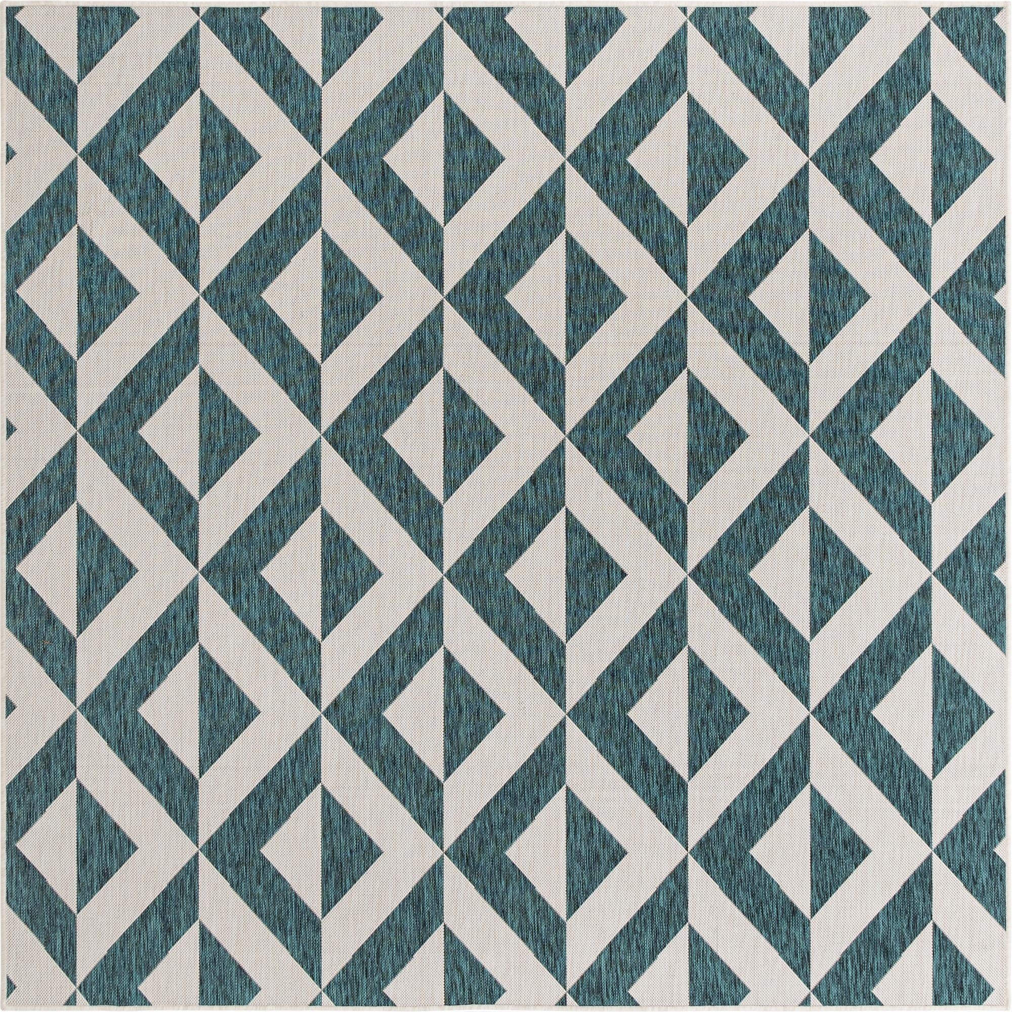  7' 10 x 7' 10  Washable Jill Zarin Napa Indoor / Outdoor Square Rug