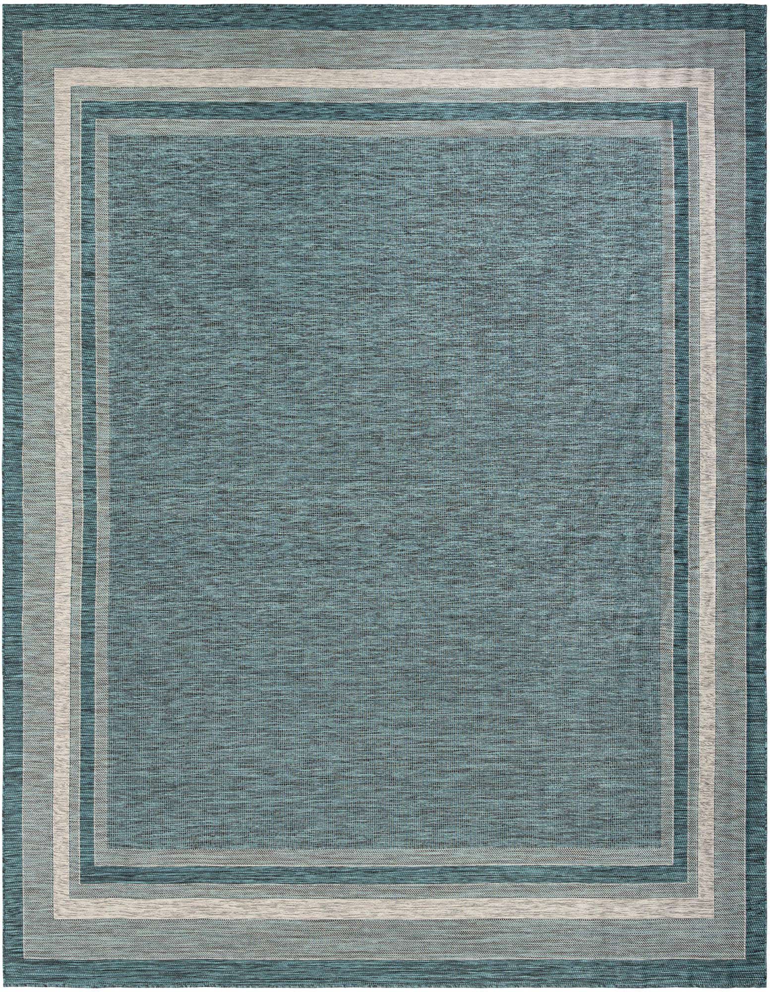 Primary image  12' x 12'  Washable Border Indoor / Outdoor Square Rug