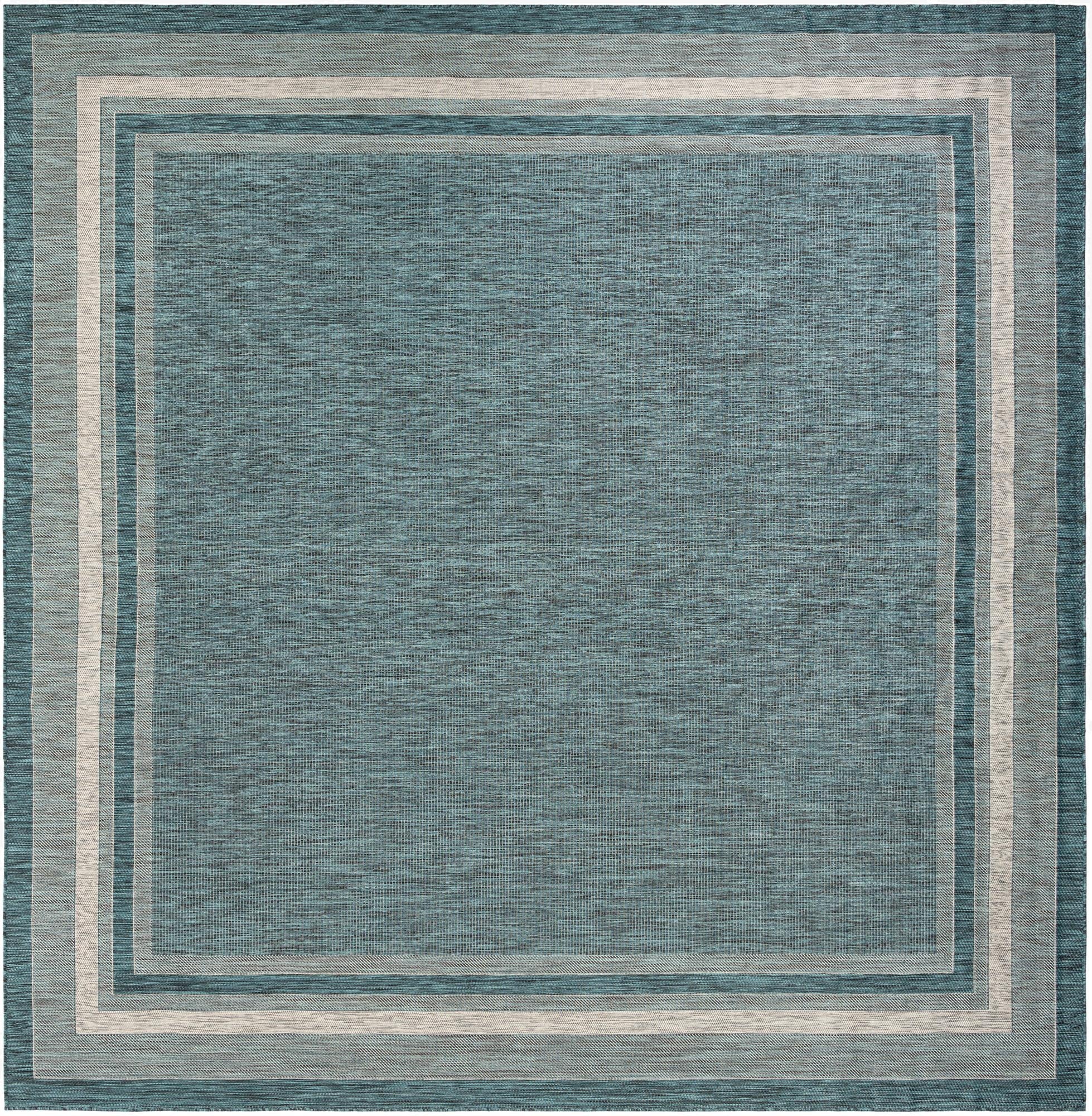  12' x 12'  Washable Border Indoor / Outdoor Square Rug