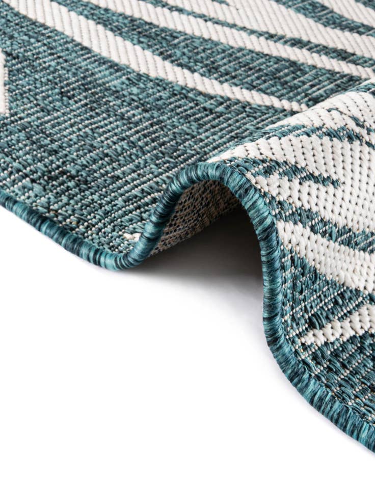 Detail image of  10' x 10'  Washable Botanical Indoor / Outdoor Square Rug