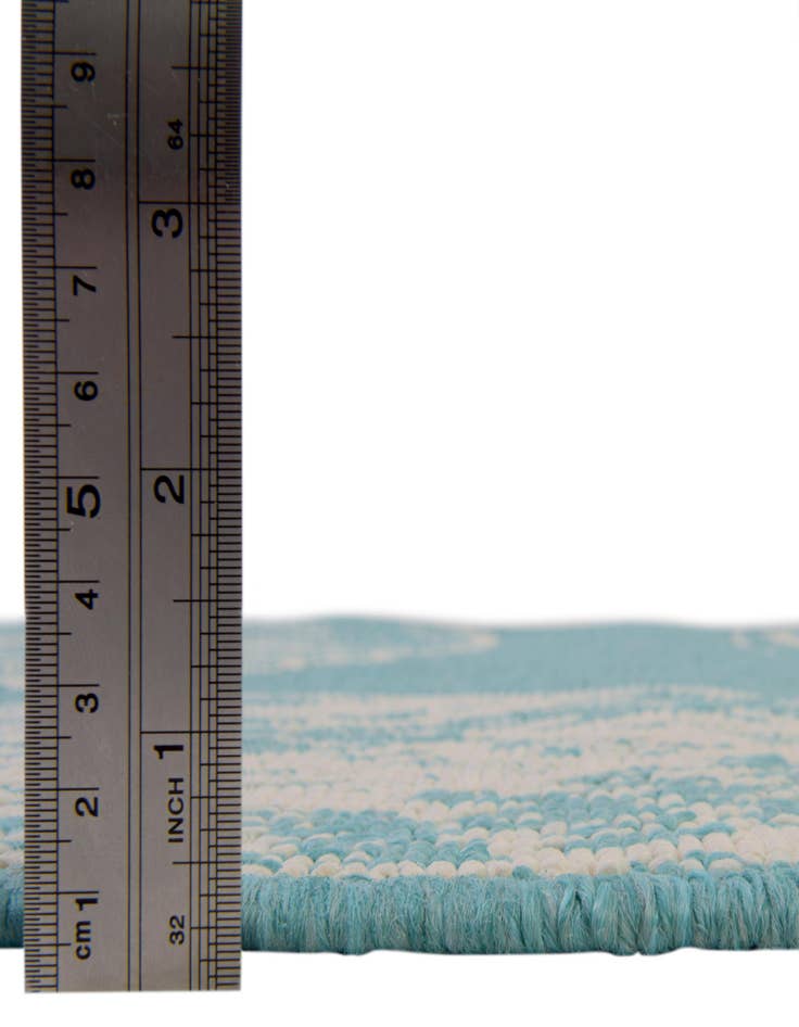 Detail image of  7' 10 x 7' 10  Washable Coastal Indoor / Outdoor Square Rug