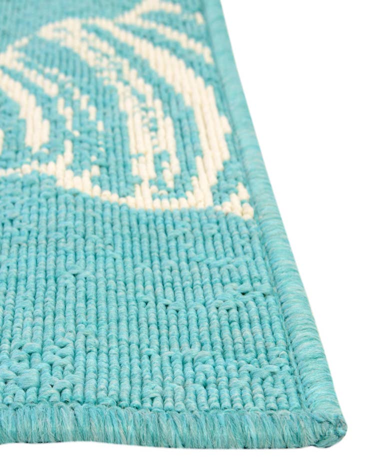 Detail image of  7' 10 x 7' 10  Washable Coastal Indoor / Outdoor Square Rug