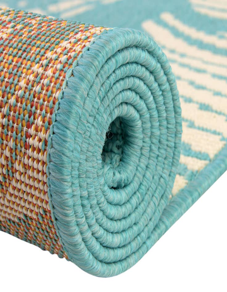 Detail image of  7' 10 x 7' 10  Washable Coastal Indoor / Outdoor Square Rug