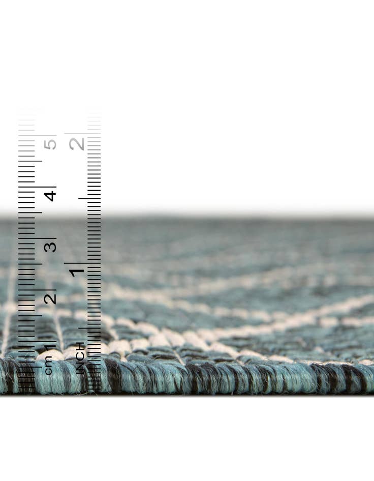 Detail image of  10' x 10'  Washable Lattice Indoor / Outdoor Square Rug