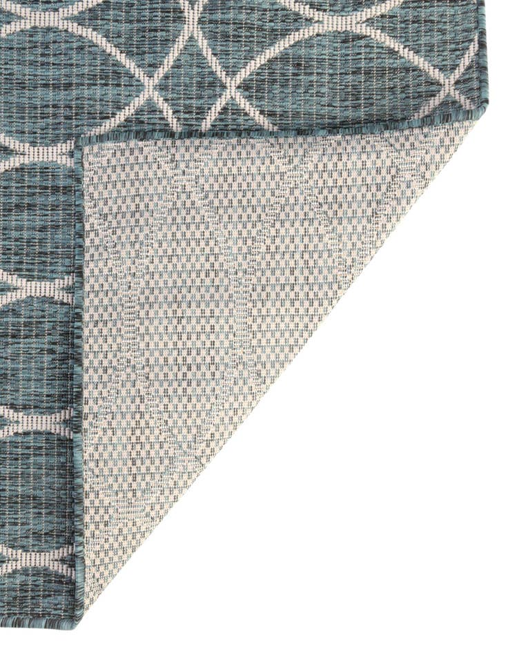 Detail image of  10' x 10'  Washable Lattice Indoor / Outdoor Square Rug