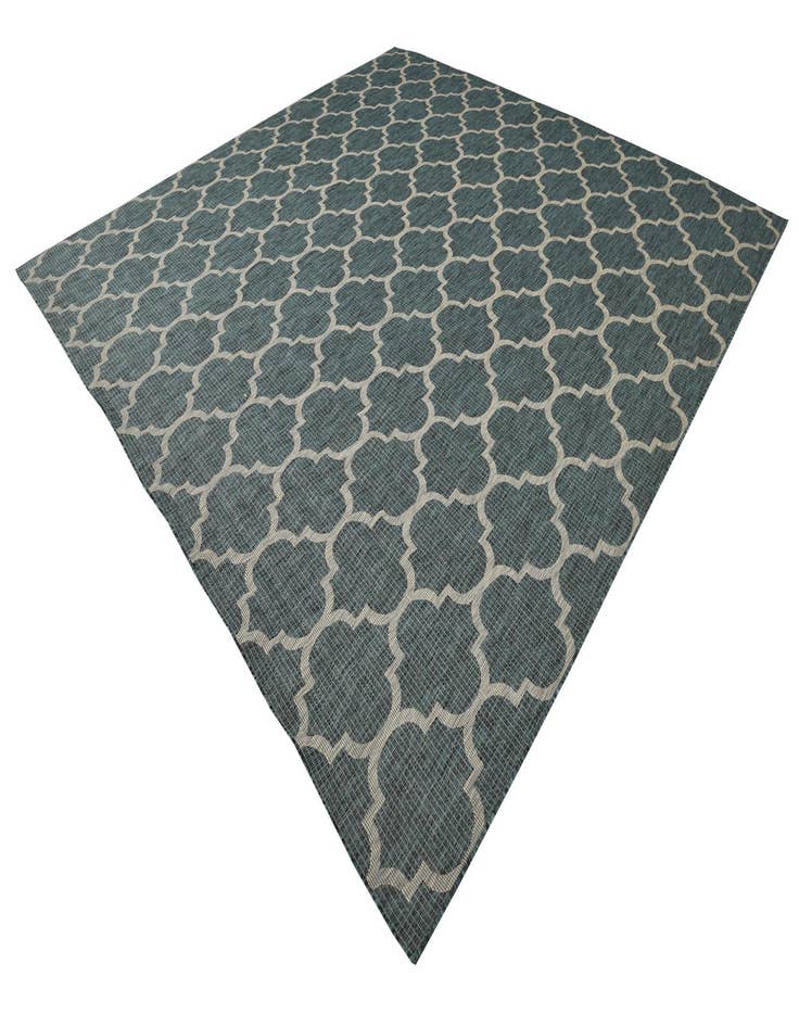 Detail image of  13' x 13'  Washable Lattice Indoor / Outdoor Square Rug