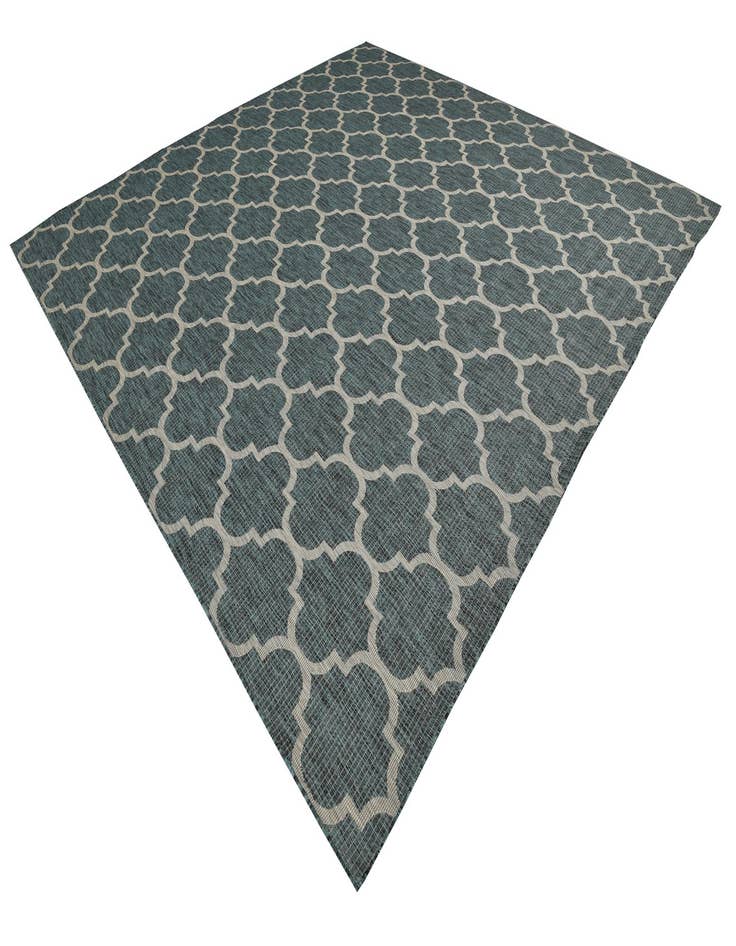 Detail image of  13' x 13'  Washable Lattice Indoor / Outdoor Square Rug