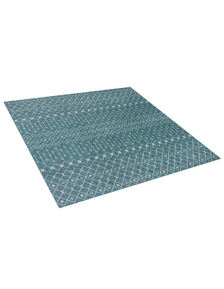 Detail image of  13' x 13'  Washable Lattice Indoor / Outdoor Square Rug