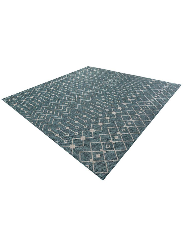 Detail image of  10' x 10'  Washable Lattice Indoor / Outdoor Square Rug