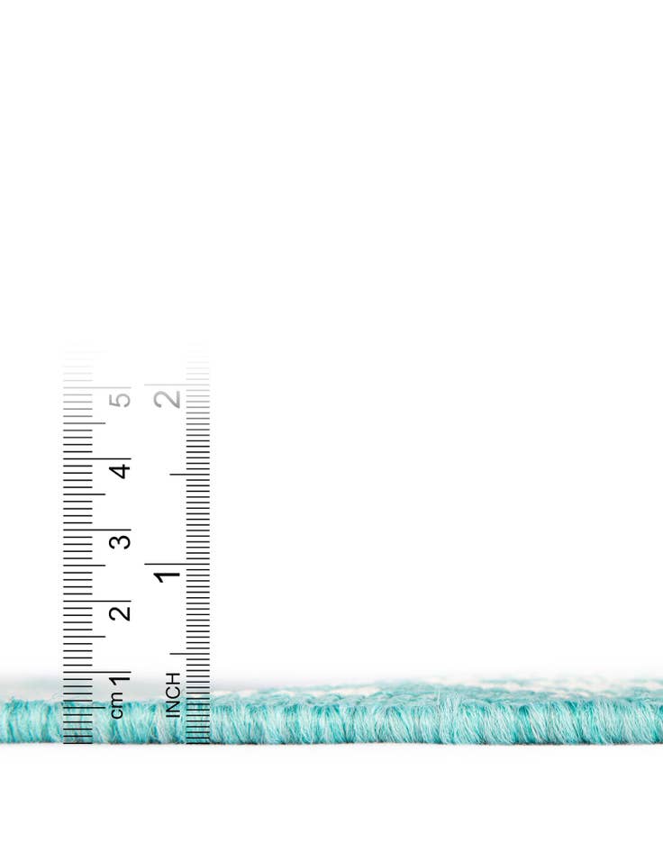 Detail image of  7' 10 x 7' 10  Washable Lattice Indoor / Outdoor Square Rug