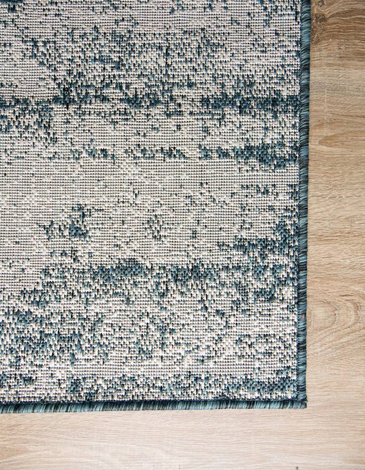 Detail image of  10' x 10'  Washable Modern Indoor / Outdoor Square Rug