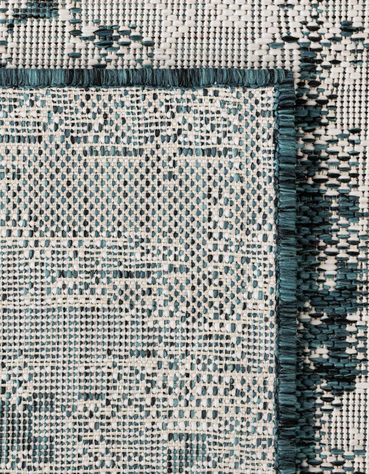 Detail image of  10' x 10'  Washable Modern Indoor / Outdoor Square Rug