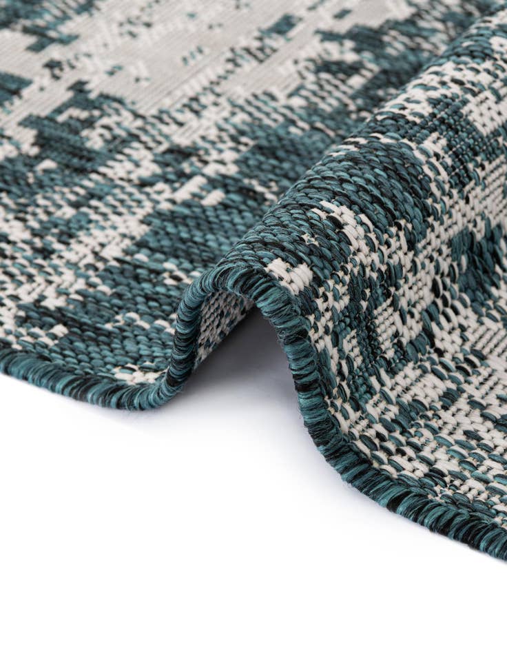 Detail image of  10' x 10'  Washable Modern Indoor / Outdoor Square Rug