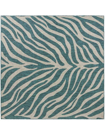 10' x 10' Washable Safari Indoor / Outdoor Square Rug