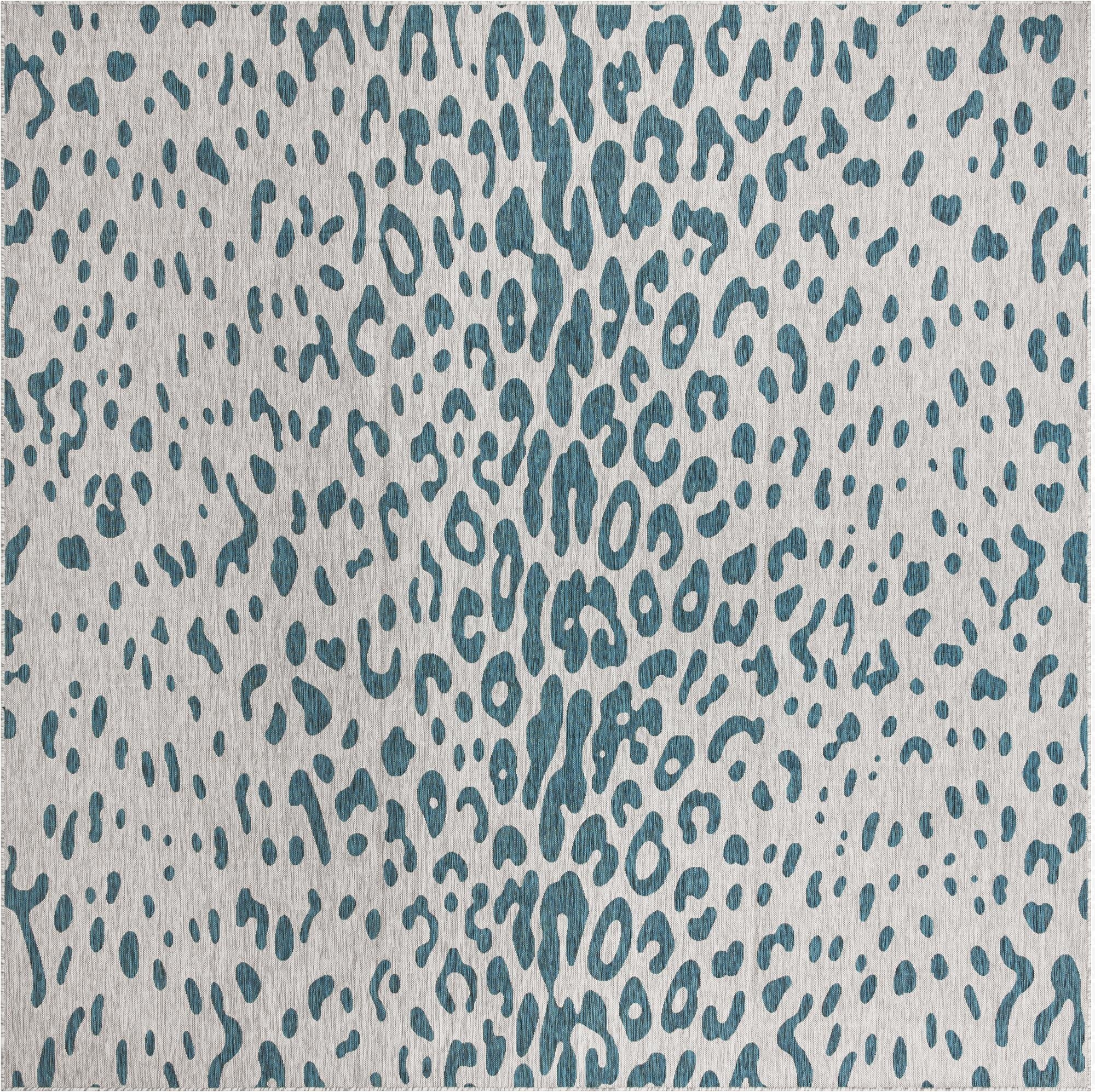  13' x 13'  Washable Safari Indoor / Outdoor Square Rug