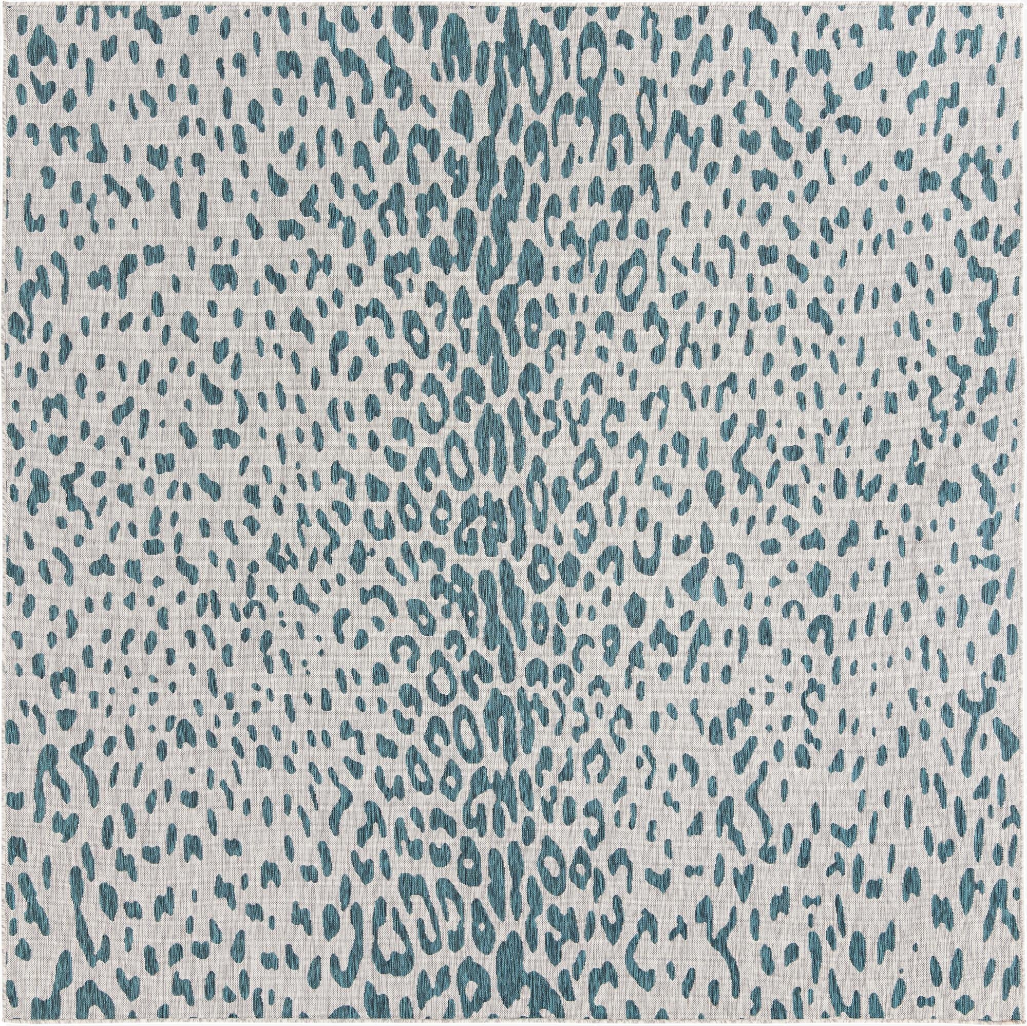  10' x 10'  Washable Safari Indoor / Outdoor Square Rug