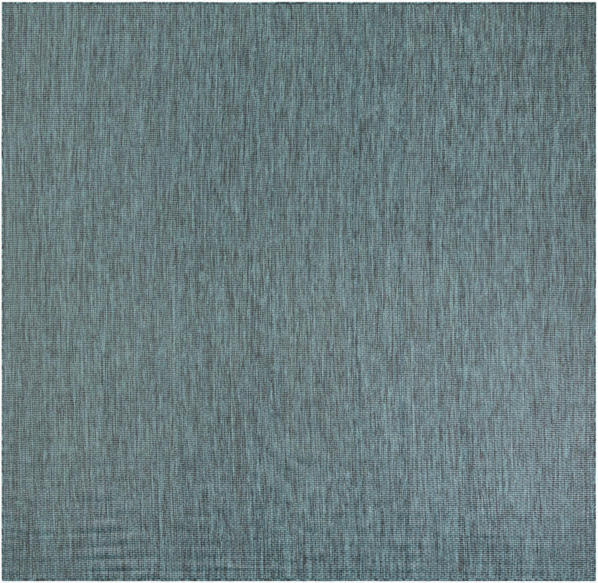  10' x 10'  Washable Solid Indoor / Outdoor Square Rug