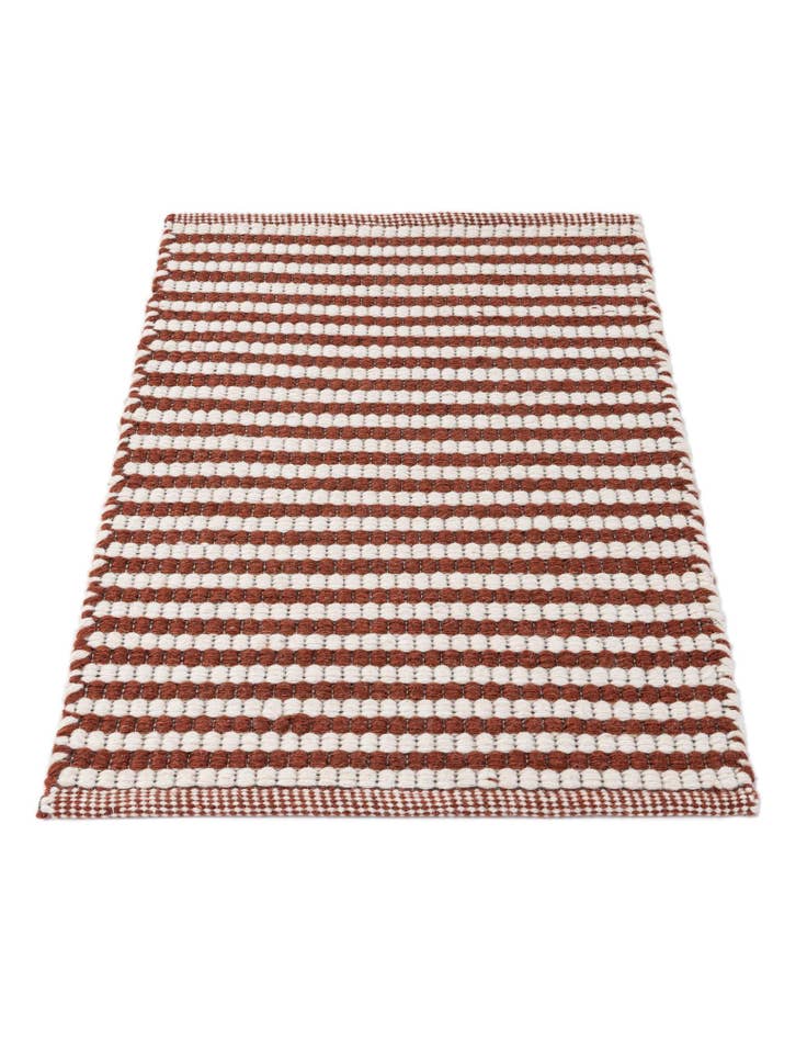 Detail image of  2' x 3'  Hand Woven Braided Chindi Rug