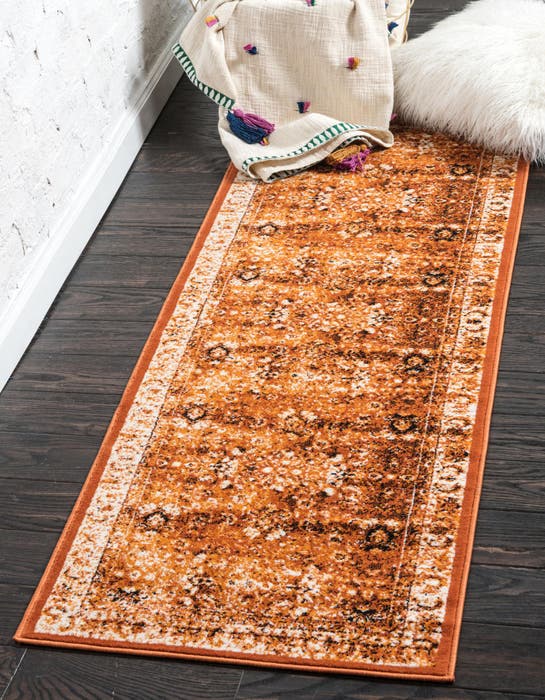 Rust Red 2' x 6' Equinox Runner Rug | Rugs.com