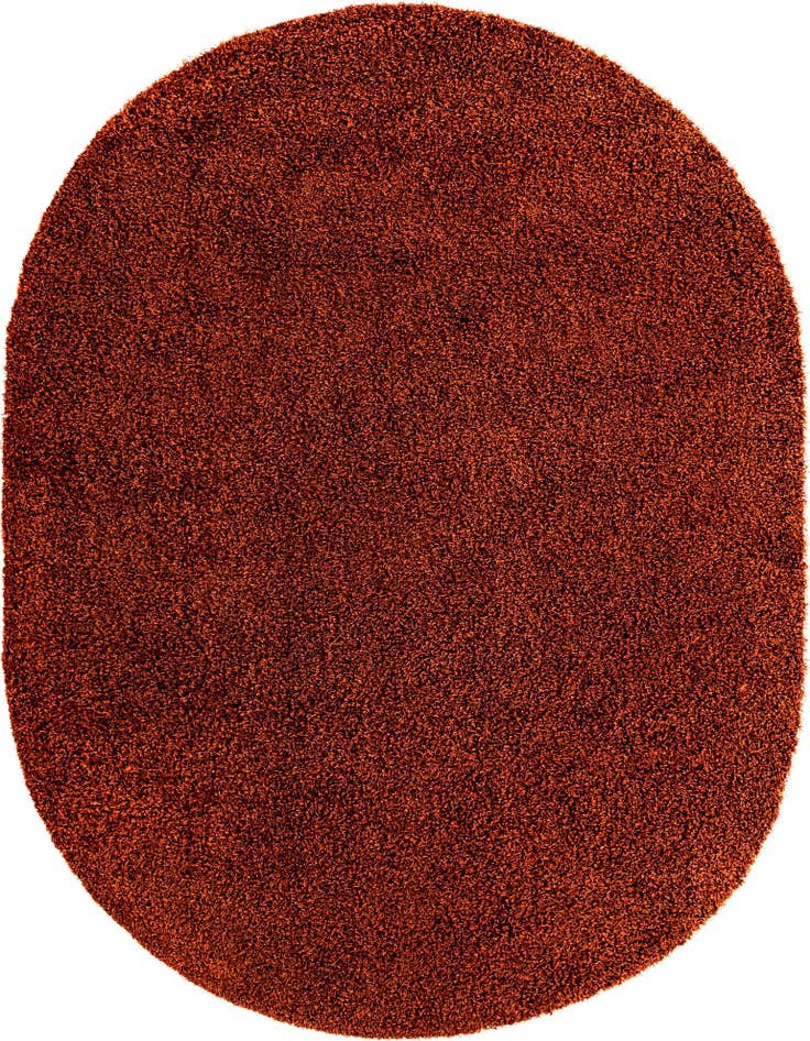 Detail image of 7' 10 x 10' Solid Shag Oval Rug