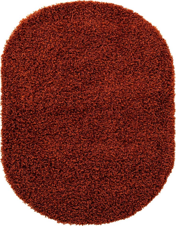 Detail image of  3' x 5' 3 Solid Shag Oval Rug