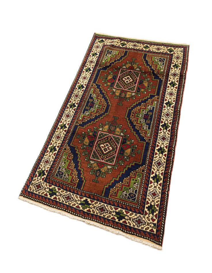 Detail image of  3' 9 x 5' 4  Hand Knotted Anatolian Wool Rug