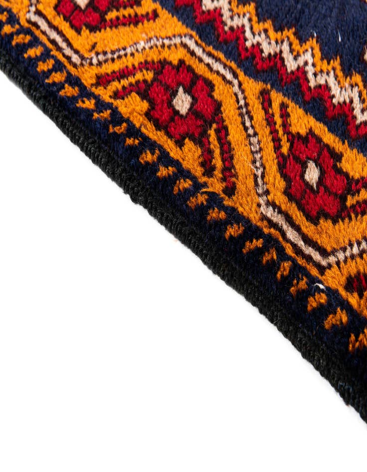 Detail image of  2' 10 x 4' 10  Hand Knotted Balouch Persian Wool Rug