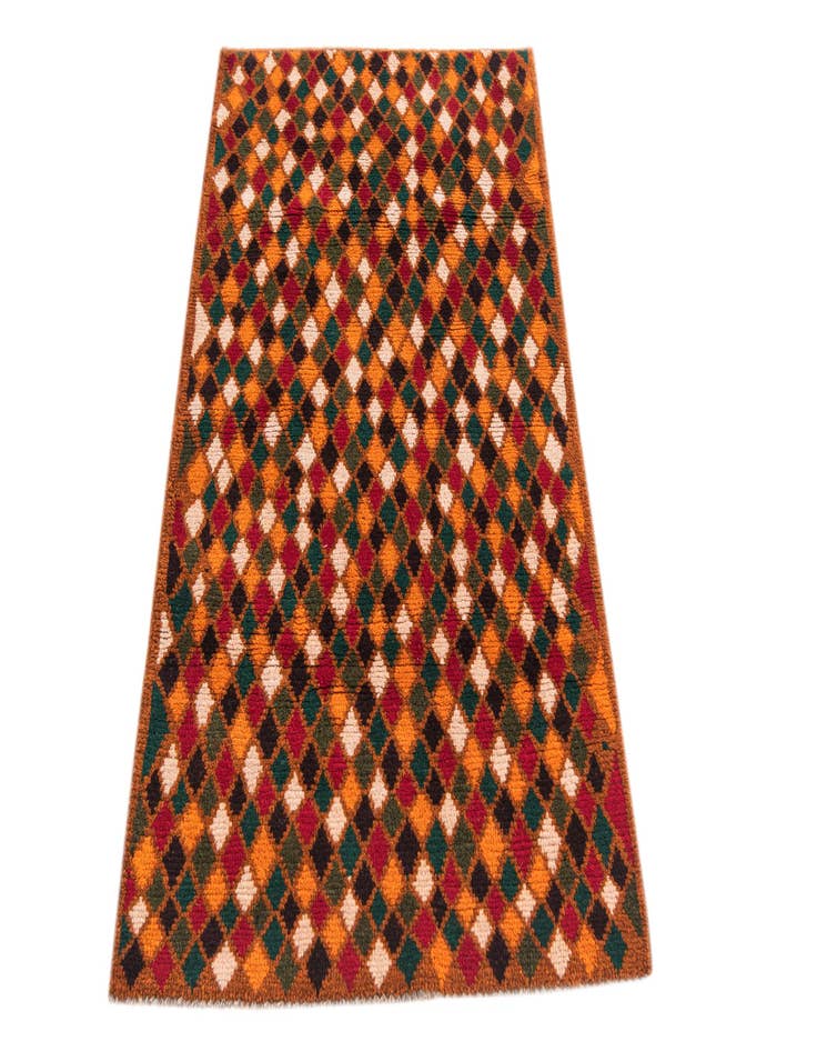 Detail image of  2' 8 x 4' 4  Hand Knotted Balouch Wool Rug