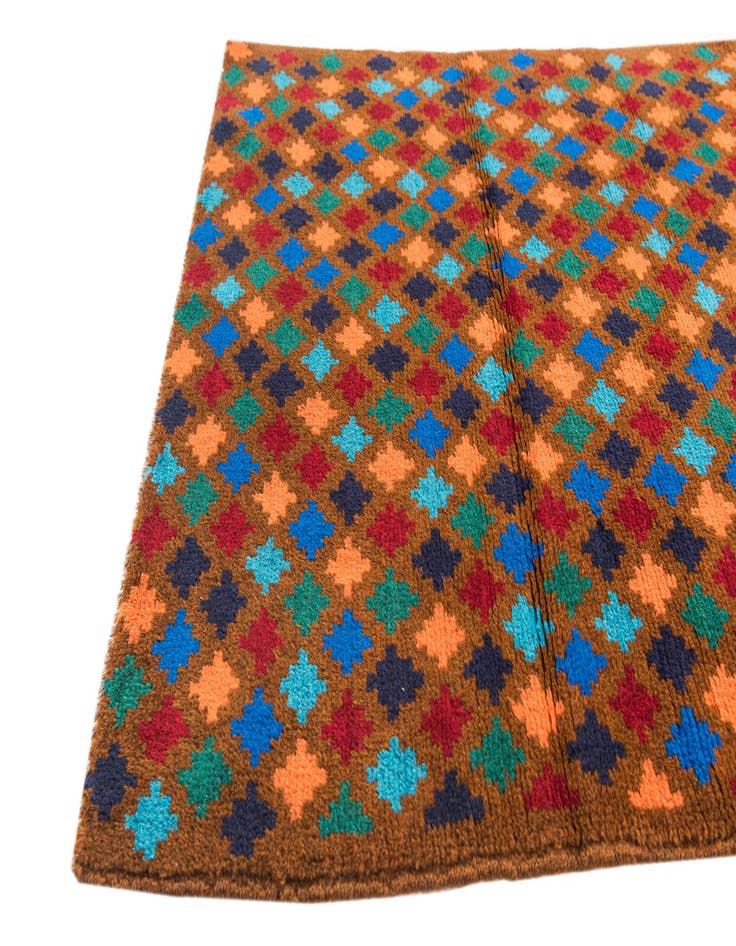 Detail image of  2' 10 x 4' 9  Hand Knotted Balouch Wool Rug