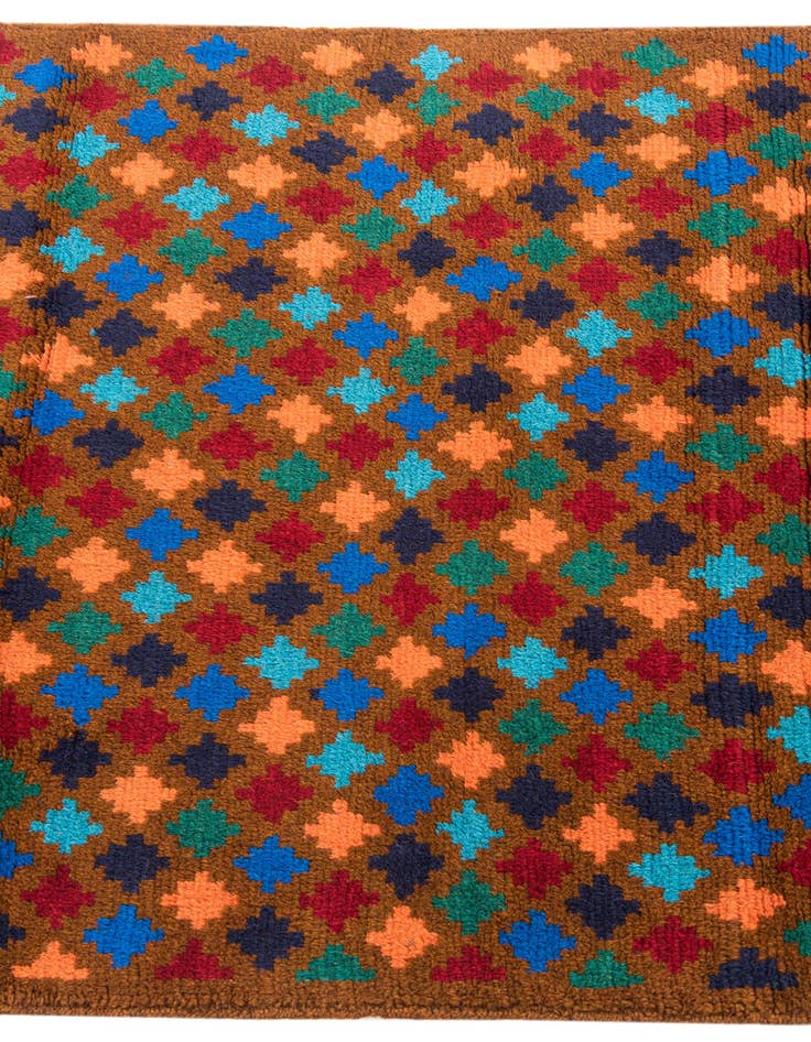 Detail image of  2' 10 x 4' 9  Hand Knotted Balouch Wool Rug