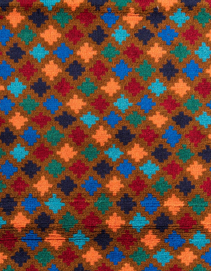 Detail image of  2' 10 x 4' 9  Hand Knotted Balouch Wool Rug