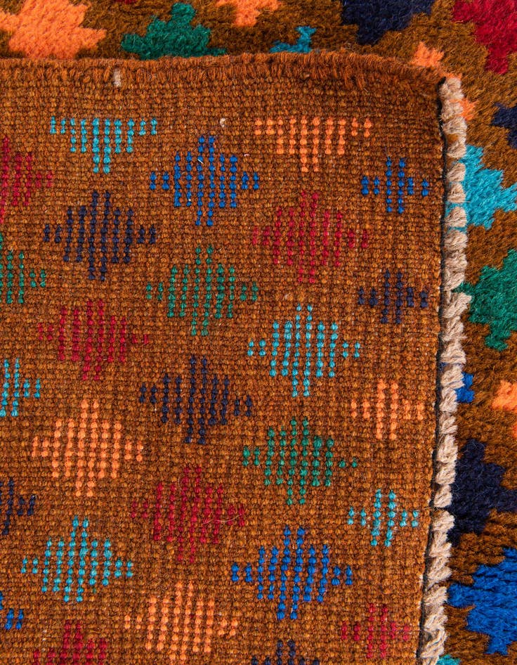 Detail image of  2' 10 x 4' 9  Hand Knotted Balouch Wool Rug