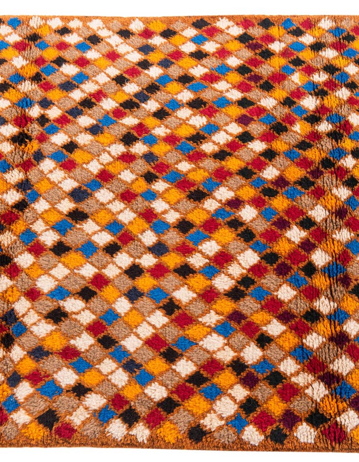 Detail image of  3' x 4' 6  Hand Knotted Balouch Wool Rug