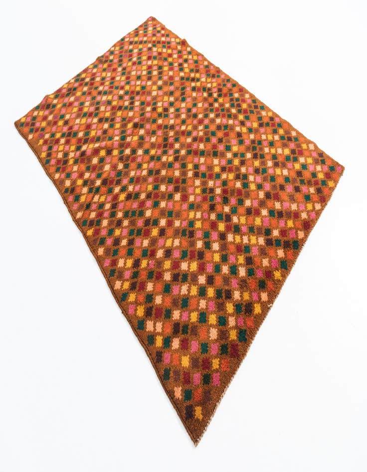 Detail image of  5' x 6' 10  Hand Knotted Balouch Wool Rug