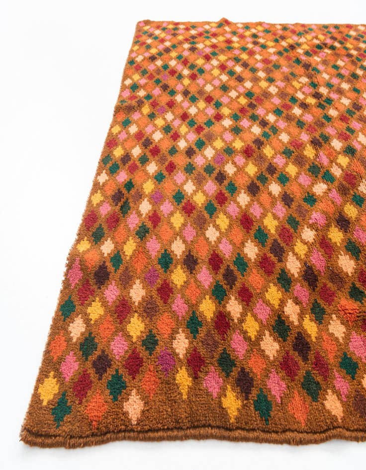 Detail image of  5' x 6' 10  Hand Knotted Balouch Wool Rug