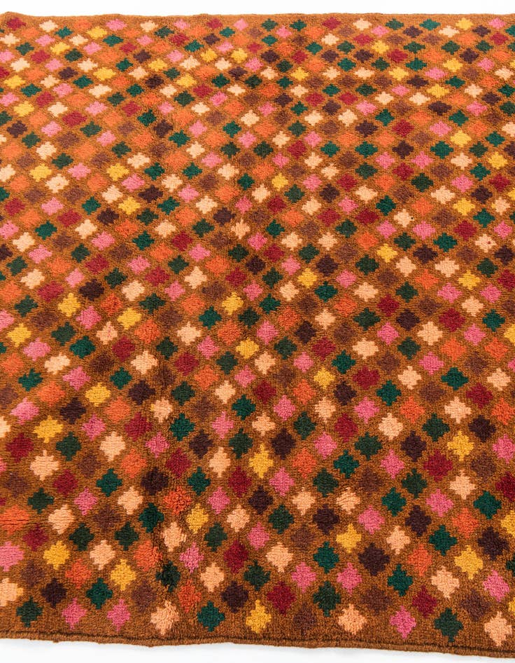 Detail image of  5' x 6' 10  Hand Knotted Balouch Wool Rug