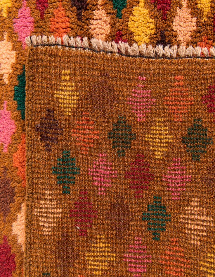 Detail image of  5' x 6' 10  Hand Knotted Balouch Wool Rug