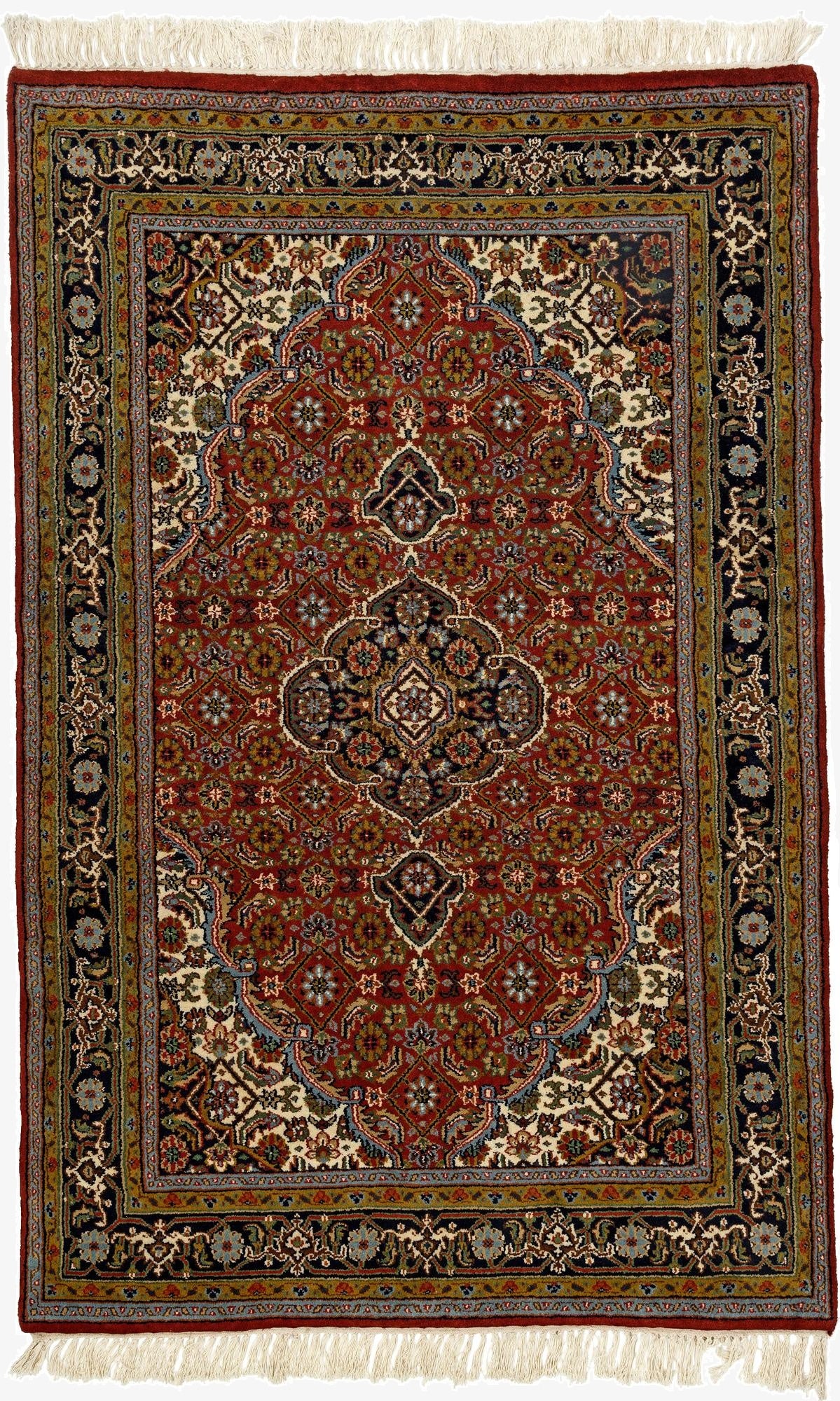  3' 10 x 6' 1  Hand Knotted Bidjar Wool Rug