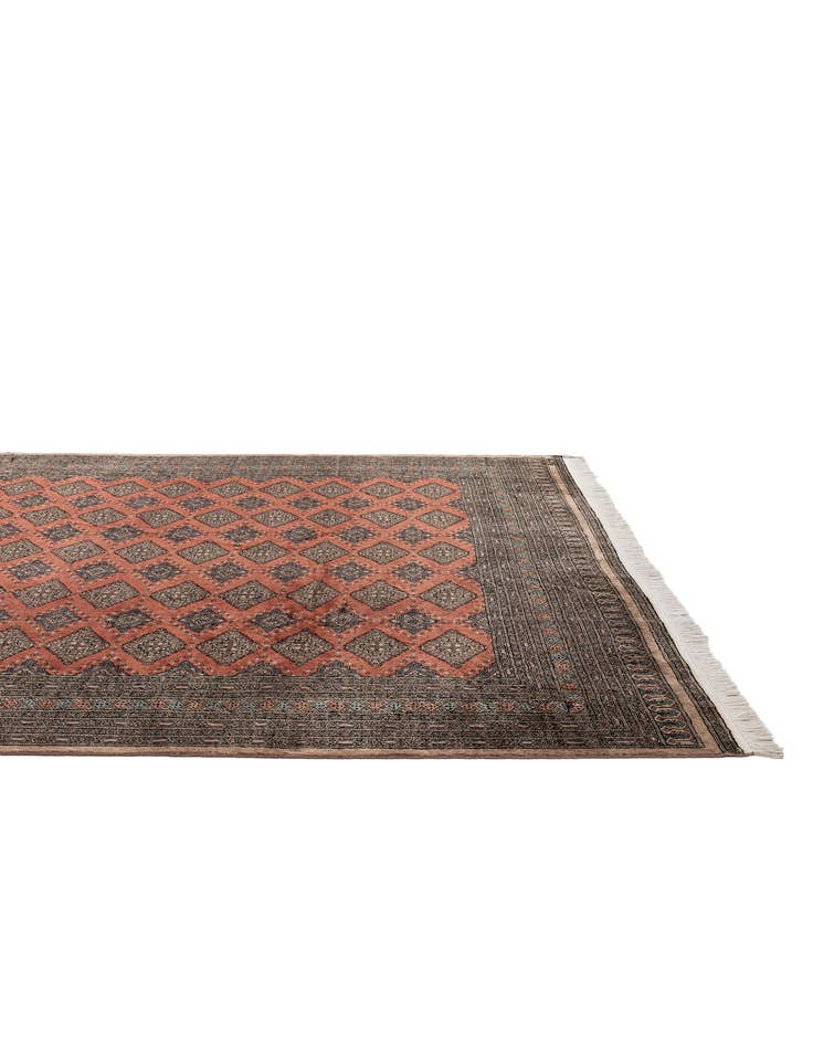 Detail image of  8' 5 x 10' 2  Hand Knotted Bokhara Oriental Wool Rug