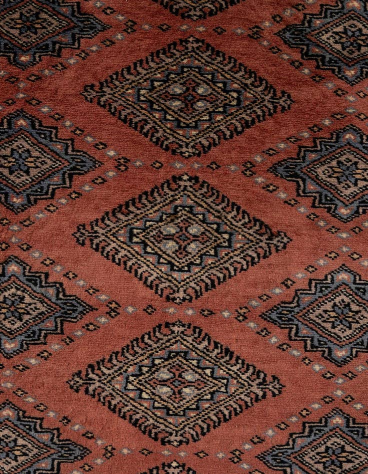 Detail image of  8' 5 x 10' 2  Hand Knotted Bokhara Oriental Wool Rug