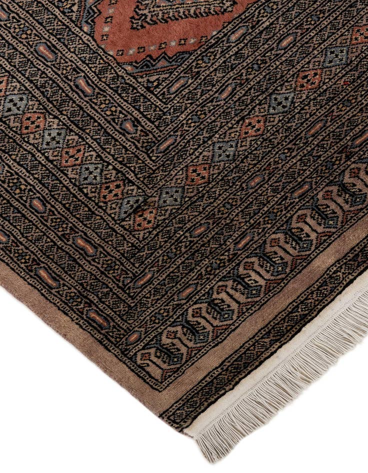 Detail image of  8' 5 x 10' 2  Hand Knotted Bokhara Oriental Wool Rug