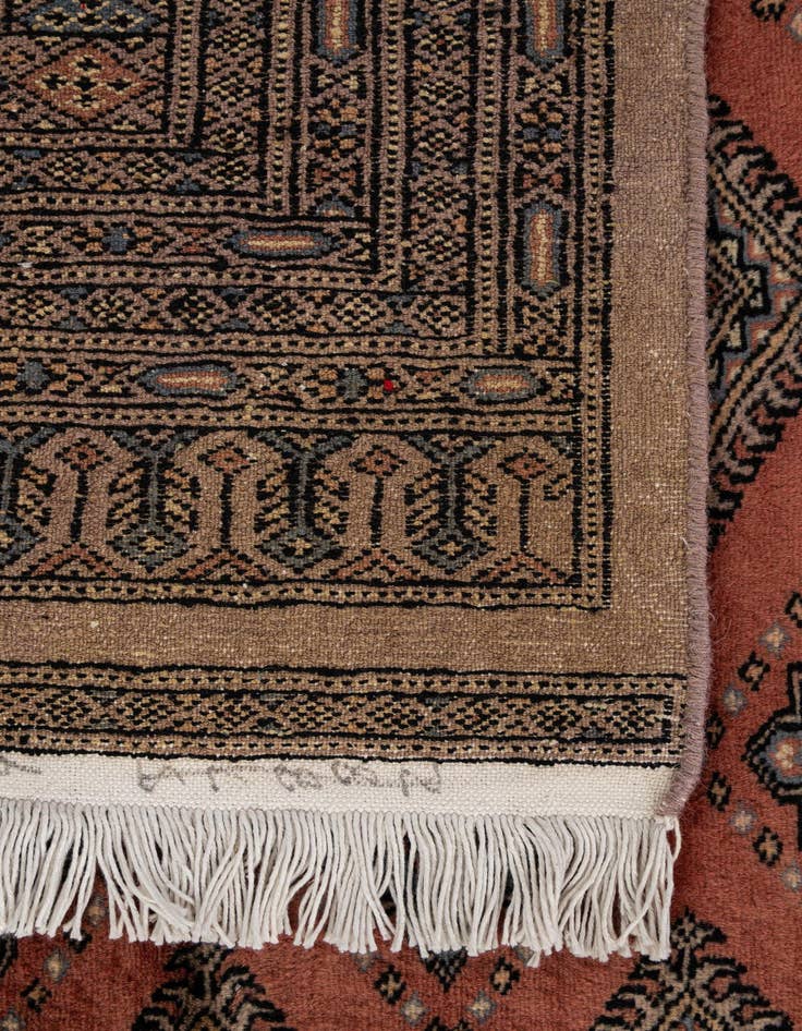 Detail image of  8' 5 x 10' 2  Hand Knotted Bokhara Oriental Wool Rug