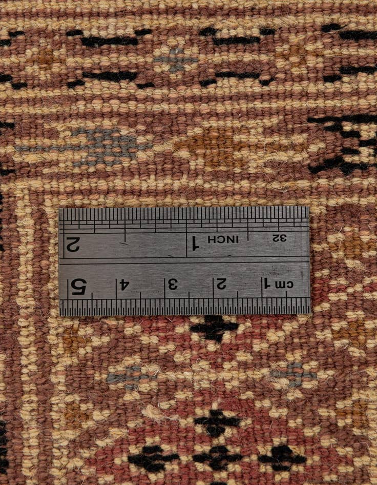 Detail image of  4' 3 x 5' 11  Hand Knotted Bokhara Oriental Rug