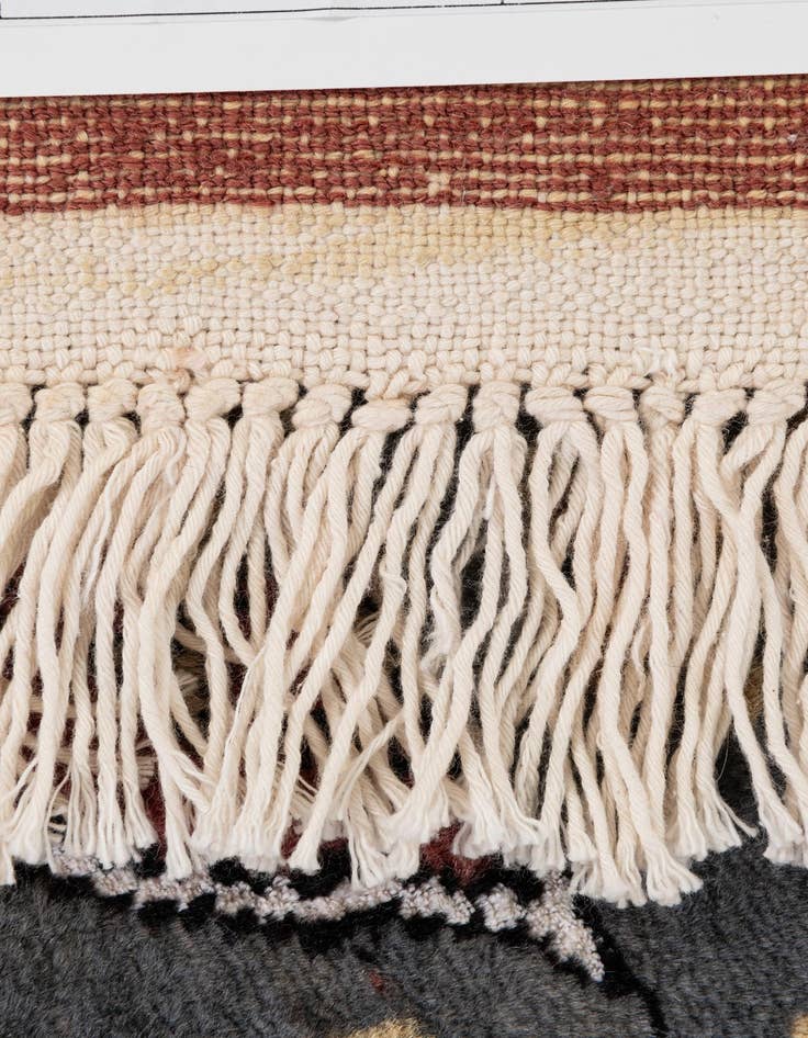 Detail image of  4' 3 x 5' 11  Hand Knotted Bokhara Oriental Rug