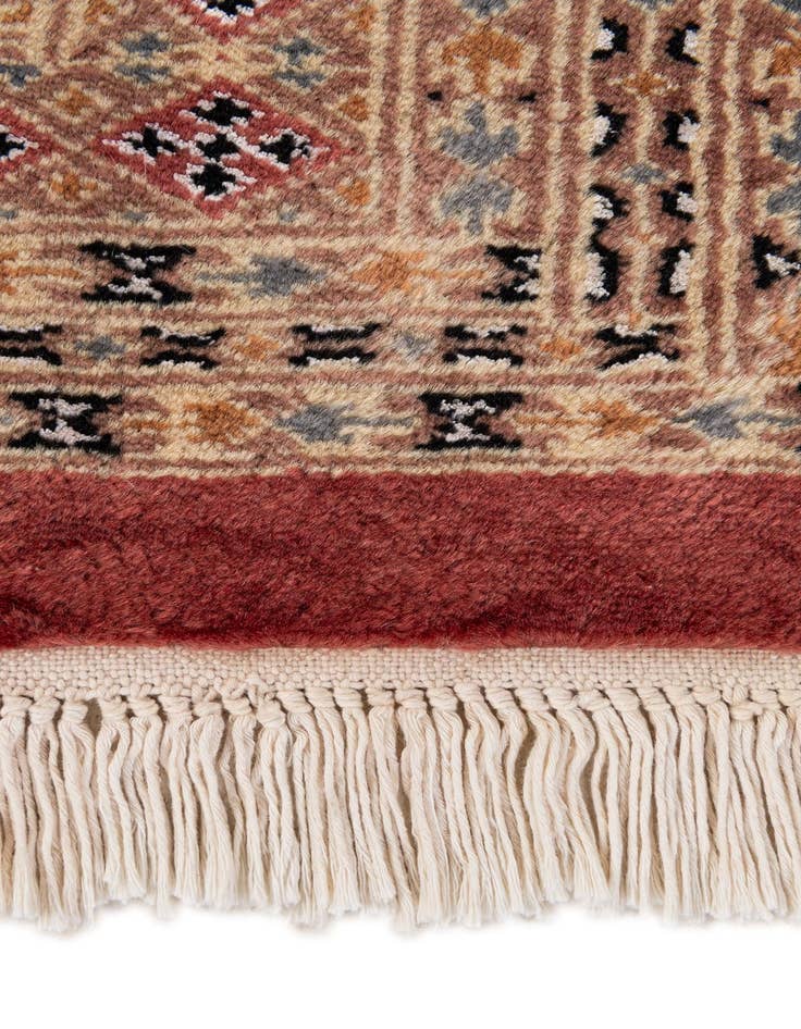 Detail image of  4' 3 x 5' 11  Hand Knotted Bokhara Oriental Rug