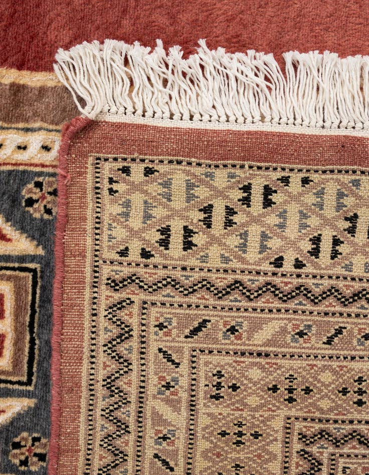 Detail image of  4' 5 x 6' 2  Hand Knotted Bokhara Oriental Rug